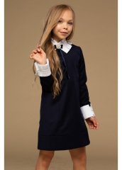 Шкільна сукня дитяча Miss DM «Інгріт» синє 116 Ш-552006СК