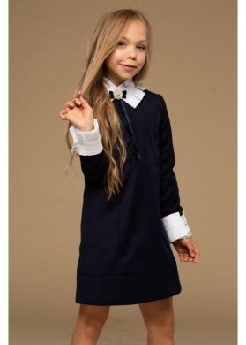 Школьное платье детское «Ингрит» синее 122 Ш-552006СК
