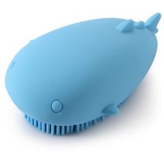 Силіконова губка Babyhood Кит, для чищення дитячих ванночок і горщиків, Блакитна BH-723B, Блакитний