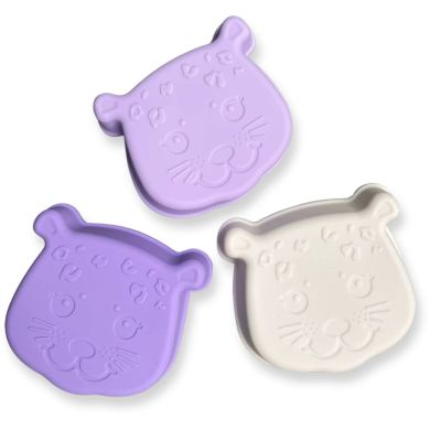 Силиконовый пляжный набор с ведром, лопатой и 3 формами Леопард Лиловый Swim Essentials 2023SE1394
