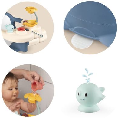 Стульчик для купания Smoby Little 2 в 1 с игровой панелью, 6 мес.+ 140404