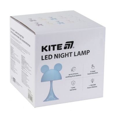 Світильник-нічник LED з акумулятором Simple Mouse,фіолетовий Kite K25-317-2-5