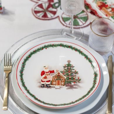 Тарілка xmas ялинка, кругла обідня, д.25см EDG 7800267A774