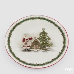 Тарілка xmas ялинка, кругла обідня, д.25см EDG 7800267A774