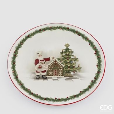 Тарілка xmas ялинка, кругла обідня, д.25см EDG 7800267A774