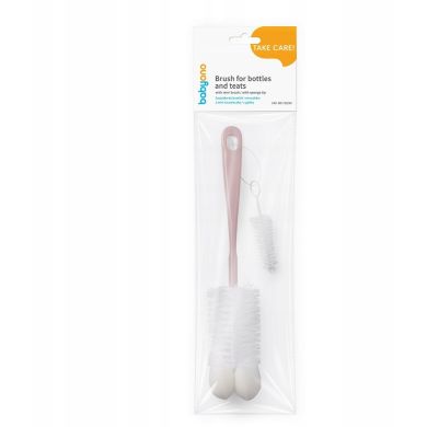 Ершики для бутылок и сосок с губкой (Розовый) Babyono 720/05