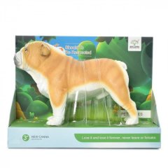 Фігурка тварини Model Series Собака Бульдог 19 см, в коробці 22х16,5х11 см X114
