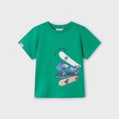 Футболка для мальчика короткий рукав 5H, р.98 Зеленый Mayoral 3017