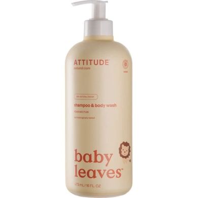 Гель для мытья тела и волос Вaby Leaves Грушевый нектар 473 мл Attitude 626232466126