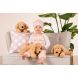 Іграшка м'яка бежева собачка лежить 22 см Teddy Hermann 919285