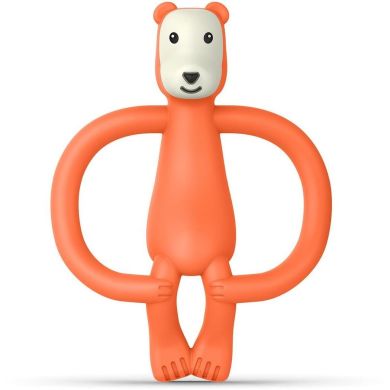 Игрушка- прорезыватель Медведь 11 см MM-B-001, Оранжевый