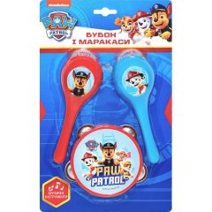 Іграшкові бубон та маракаси на блістері. Ігровий набір TM “PAW Patrol” Перо 122214