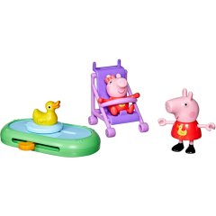 Игровой набор PEPPA FIGURINES серии Моменты с Пеппой &ndash; СЕСТРИЧКИ НА ПРОГУЛКЕ G0528