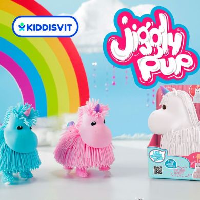 Інтерактивна іграшка Jiggly Pup Чарівний Єдиноріг Блакитний JP002-WB-BL
