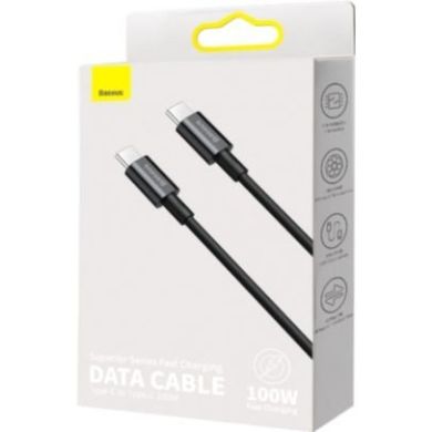 Кабель Baseus Type-C/Type-C 100W 1m CATYS-B01 черный