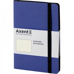 Книга записна Partner Soft, 125х195, 96арк, крап, тем-синя Axent 8312-02-A
