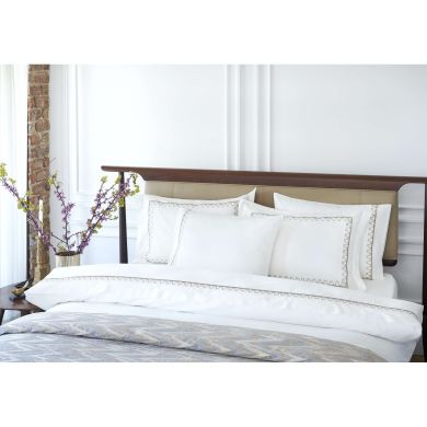 Комплект постельного белья SIENNA WHITE-SILVER, евроразмер PEPPERHOME SIENNA 0146, евророзмір