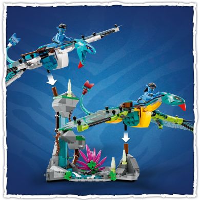 Конструктор Перший політ Джейка і Нейтірі на Банши 572 деталей LEGO Avatar 75572