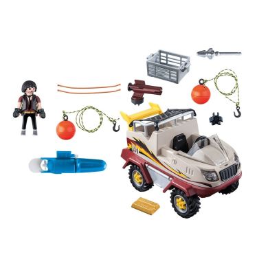 Конструктор Playmobil Поліція: Вантажівка-амфібія 9364