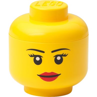 Пластиковий контейнер для зберігання LEGO Обличчя дівчинки, маленький 40311725