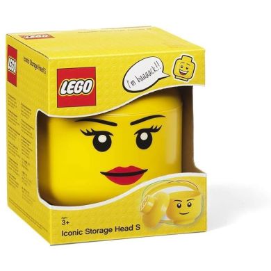 Пластиковий контейнер для зберігання LEGO Обличчя дівчинки, великий 40321725
