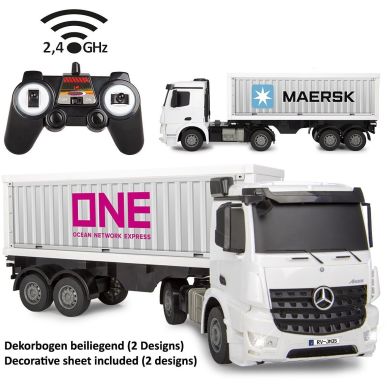 Контейнеровоз на радіокеруванні Mercedes-Benz Arocs 1:26 2,4 ГГц Jamara 408300