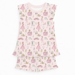 Короткая пижама для девочек с рюшами из хлопка 4-5р My Little Pie 104-110 Mon Cherie PJ007