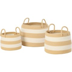 Корзина для игрушек NAT/WH S (22x19x25см) J-LINE C61623