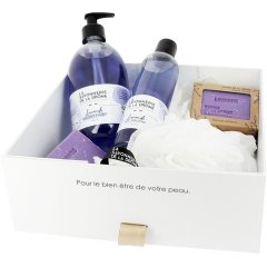 Набор &laquo;Лаванда&raquo;: мыло, гель, твердое мыло &times;2, мочалка Savon de la Dr&ocirc;me 3760311955426