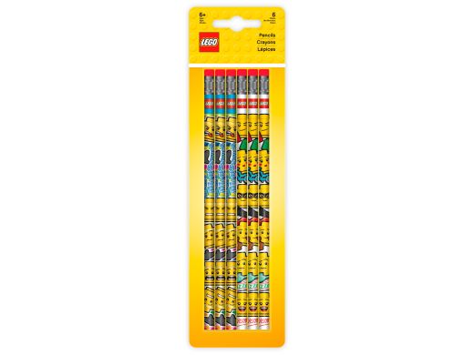 Набор из 6 карандашей с ластиками LEGO Stationery Iconic 4003070-51140