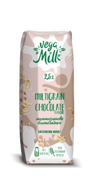Напій мультизлаковий з какао Шоколадний Vega Milk TPA 0,25 л 1400380 4820192262170