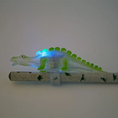 Карандаш простой Dino World с динозавром и подсветкой в ассортименте 45401