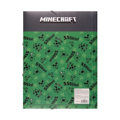 Папка Yes A4 на резинке Minecraft. Creepers 492214