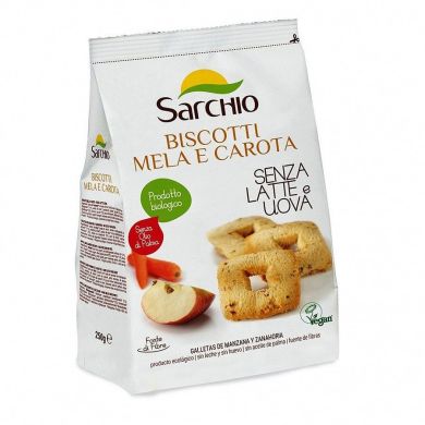 Печенье яблочно-морковный «Sarchio» 250 г 8003712008090