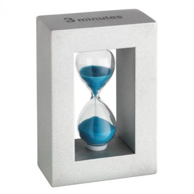 Пісочний годинник TFA в дерев'яній рамі блакитний 3 хвилини 18600614