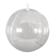 Пластиковый шар Rayher двухкомпонентный с вырезом прозрачный 10 см 1 шт 39476800