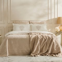 Постельное белье Karaca Home Belinda, белый (простынь 240x260, пододеяльник 200x220, 4 наволочки 50x70, ра 1000020658002