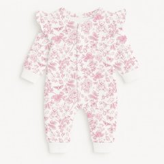 Ромпер с длинным рукавом и рюшками My Little Pie Chloe Pink 3/6 месяцев (62-68) K070, 3/6 місяців (62-68), 62