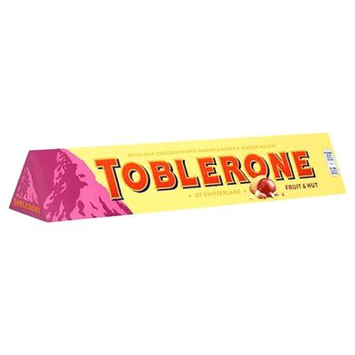 Шоколад Toblerone Молочный с изюмом и нугой 100 7622300107949