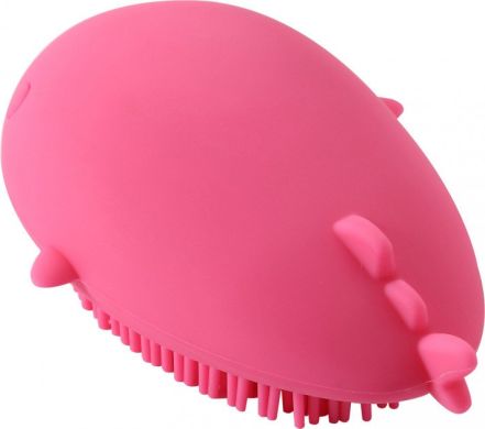 Силіконова губка Babyhood Кит, для чищення дитячих ванночок і горщиків, Рожева BH-723B, Рожевий