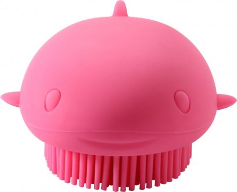 Силіконова губка Babyhood Кит, для чищення дитячих ванночок і горщиків, Рожева BH-723B, Рожевий