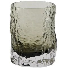 Склянка для напоїв Хвиля низька, сіра, H9см, Bahne 4979808