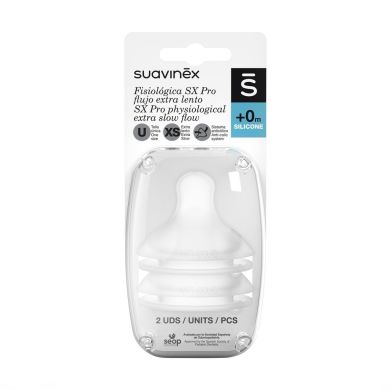 Соска силиконовая, физиологическая, XS поток (2 шт) Suavinex 308440