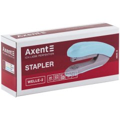 Степлер Welle-2 пласт , №246, 20 л , Pastelini, неомятный Axent 4820-09-A