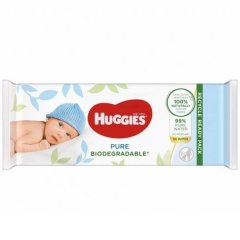 Вологі серветки Huggies Pure Bio 56 шт 4514940, 56