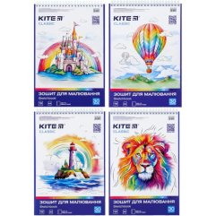 Тетрадь для рисования, 30 листов, дело, софт тач+УФ, Classic Kite K-243