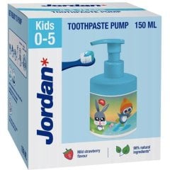 Зубная паста Jordan Kids 0-5 лет с дозатором, 150 мл 7046110068304