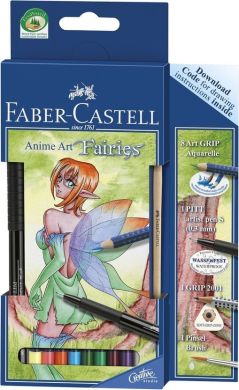 Акварельні олівці Faber-Castell Art Grip Aquarelle, 8 кольорів 26078