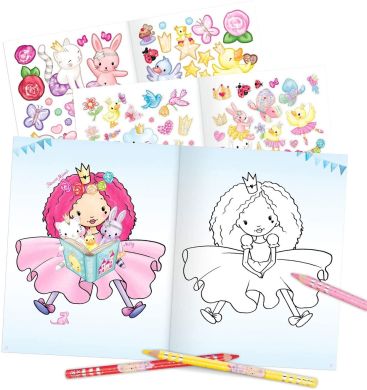 Альбом для розмальовування з наліпками Princess Mimi 103 наліпки 410870