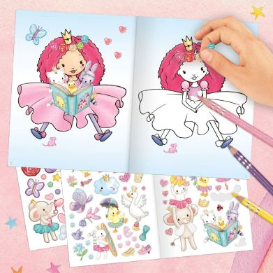 Альбом для розмальовування з наліпками Princess Mimi 103 наліпки 410870
